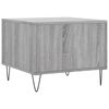 vidaXL Coffee Table Grey Sonoma Engineered wood, Iron Small Coffee Table