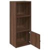 vidaXL Bookcase Brown Oak Engineered Wood Standard Bookcase