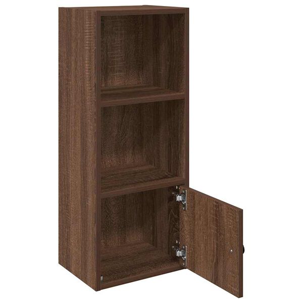 vidaXL Bookcase Brown Oak Engineered Wood Standard Bookcase