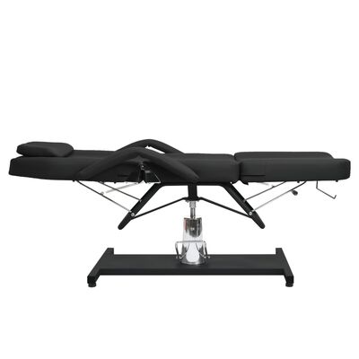 vidaXL Massage Table Black 70.9"x24.4"x(34.3"-44.1")