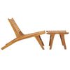 vidaXL Garden Chair Natural Teak