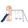 vidaXL Outdoor Playset Brown, Blue Solid Douglas Fir wood, Polypropylene