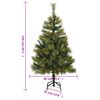 vidaXL Artificial Hinged Christmas Tree Green PVC Medium