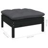 vidaXL Patio Lounge Set Black, Anthracite