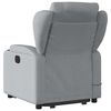 vidaXL Electric Stand Up Massage Recliner Chair Light Gray