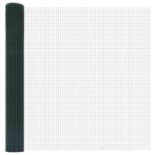 vidaXL Welded Wire Fence Green 3.9'x 32.8'Steel