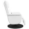 vidaXL Massage Recliner Chair with Footrest White Faux Leather