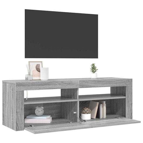 vidaXL TV Cabinet Grey Sonoma Engineered Wood Medium TV Cabinet