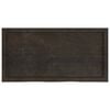 vidaXL Table Top Dark brown Solid oak wood 39.4 x 19.7 in Table Top