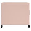 vidaXL Coffee Table Pink Cold-rolled steel 26.8x19.7x17.1 in