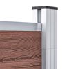 vidaXL Garden Fence WPC 139"x73.2" Brown