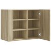 vidaXL Wall Cabinet Sonoma Oak Engineered Wood Medium Wall Cabinet