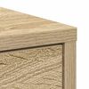 vidaXL Sideboard Sonoma oak Engineered wood 27.8x13.4x29.3 in Sideboard