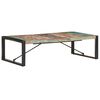 vidaXL Coffee Table Multicolor Solid reclaimed wood, powder-coated steel