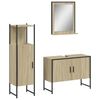 vidaXL Bathroom Cabinet Set Sonoma Oak