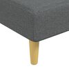 vidaXL L-shaped Sofa Bed Dark Grey Polyester, Plywood Large