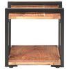 vidaXL Bedside Cabinet Natural wood and black