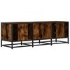 vidaXL TV Cabinet Smoked Oak Engineered Wood, Metal Medium TV Cabinet