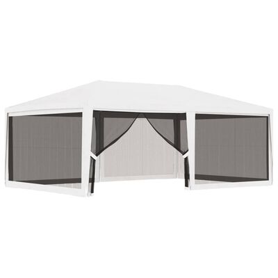 vidaXL Party Tent with 4 Mesh Sidewalls 13.1'x19.7' White