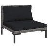 vidaXL Garden Lounge Set Dark Gray