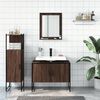 vidaXL Bathroom Cabinet Set Brown Oak Engineered Wood Medium