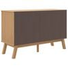 vidaXL Sideboard Brown Solid pine wood with a wax finish, engineered wood
