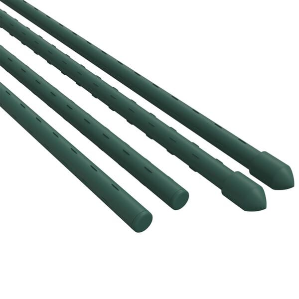 vidaXL Plant Stake Set of 30 Green Steel with polypropylene coating