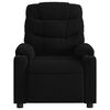 vidaXL Massage Recliner Chair Black Polyester Single