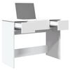 vidaXL Dressing Table White Engineered wood and glass Medium Mirror