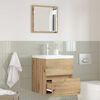 vidaXL Bathroom Cabinet Artisan Oak 16.14 x 15.16 x 17.72 in