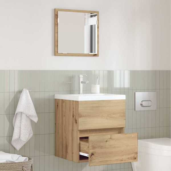 vidaXL Bathroom Cabinet Artisan Oak 16.14 x 15.16 x 17.72 in