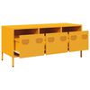 vidaXL TV Cabinet Mustard Yellow Cold-rolled Steel Medium TV Cabinet