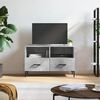 vidaXL TV Cabinet Concrete Grey Engineered Wood, Iron Medium TV Cabinet