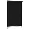 vidaXL Roller Blind Black High-density polyethylene 70.9 x 90.6 in