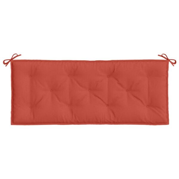 vidaXL Garden Bench Cushion Melange Red 100% Polyester, Hollow Fiber