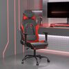 vidaXL Gaming Chair Black and Red Faux leather, Metal, Plywood Adjustable