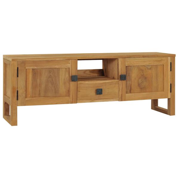 vidaXL TV Stand 47.2"x12.6"x17.7" Solid Wood Teak