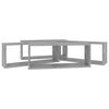 vidaXL Wall Shelf Set of 4 Concrete gray Engineered wood Medium