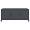 vidaXL TV Cabinet Anthracite Cold-rolled Steel 39.6x15.4x17.1 in