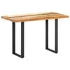 vidaXL Dining Table Multicolor Solid reclaimed wood Medium-sized table