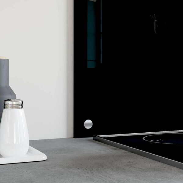 vidaXL Kitchen Backsplashes 2 pcs Black 31.5"x23.6" Tempered Glass