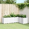 vidaXL Garden Planter White Polypropylene Large Modular Garden Planter