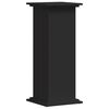 vidaXL Plant Stand Black Engineered Wood Tall Minimalist Plant Stand