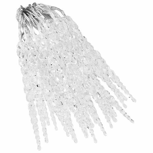 vidaXL Icicle Light Set of 40 Warm White Acrylic