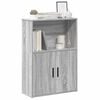 vidaXL Bookcase Grey Sonoma Engineered wood Medium Bookcase