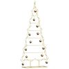 vidaXL Metal Christmas Tree Black Powder-coated steel Large Collapsible