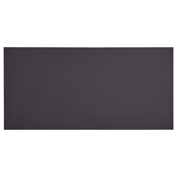 vidaXL Dining Table Grey and Oak MDF and Steel 47.2 in long, 23.6 in wide