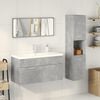 vidaXL Bathroom Furniture Set Concrete grey Engineered wood