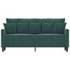 vidaXL 2-seater Sofa Dark Green Velvet (100% polyester) 2-Seater Durable