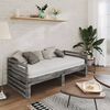 vidaXL Day Bed Grey Solid Pinewood 2x
